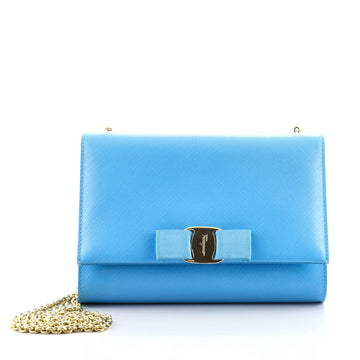 Salvatore Ferragamo Ginny Crossbody Bag Saffiano Leather Small