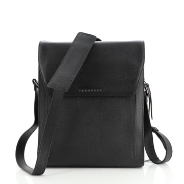 Burberry Flap Zip Crossbody Bag Saffiano Leather Small