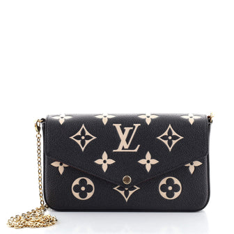 Louis Vuitton Felicie Pochette Bicolor Monogram Empreinte Giant