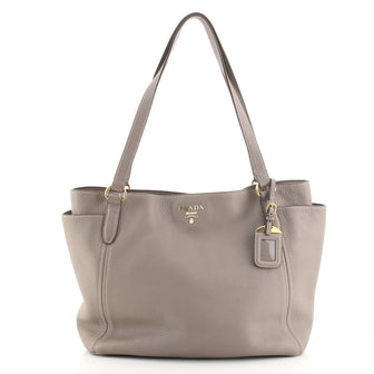 Prada Side Pocket Tote Vitello Daino Medium