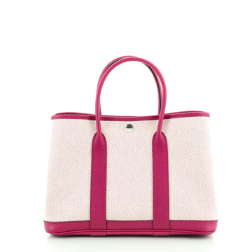 Hermes Garden Party Tote Toile and Leather 30