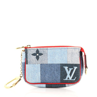 Louis Vuitton Micro Pochette Accessoires Damier and Monogram Patchwork Denim
