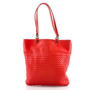 Bottega Veneta Flat Shopper Tote Intrecciato Nappa Tall