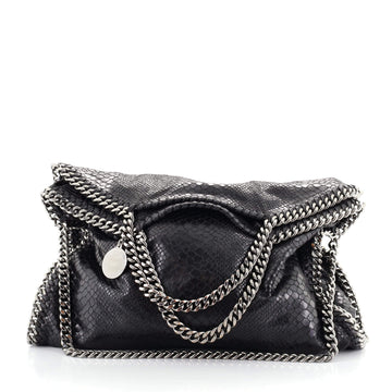 Stella McCartney Falabella Fold Over Bag Faux Python