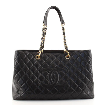 Chanel Grand Shopping Tote Quilted Caviar XL