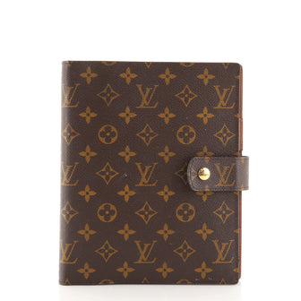Louis Vuitton Ring Agenda Cover Monogram Canvas GM
