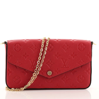 Louis Vuitton Felicie Pochette Monogram Empreinte Leather