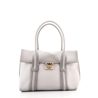 Salvatore Ferragamo Sookie Satchel Leather Medium