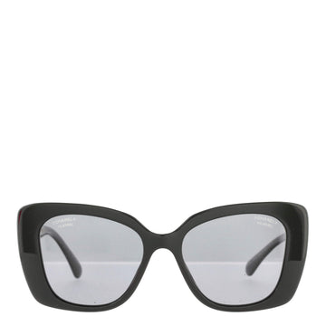 Chanel Logo Square Sunglasses Acetate with Crystals