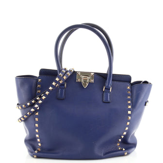 Valentino Rockstud Tote Rigid Leather Medium