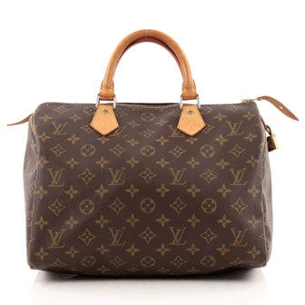 Louis Vuitton Speedy Handbag Monogram Canvas 30