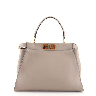 Fendi Peekaboo Bag Leather with Tortoise Detail Regular