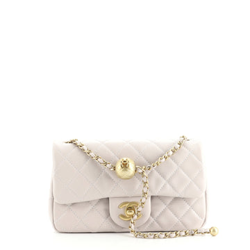 Chanel Pearl Crush Flap Bag Quilted Lambskin Mini