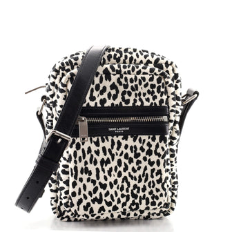 Saint Laurent Sid Messenger Bag Printed Canvas Small