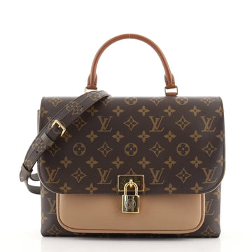 Louis Vuitton Marignan Handbag Monogram Canvas with Leather