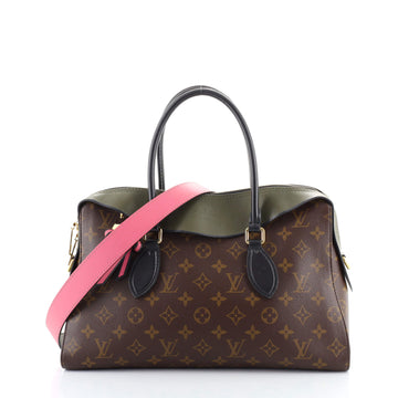 Louis Vuitton Tuileries Handbag Monogram Canvas with Leather
