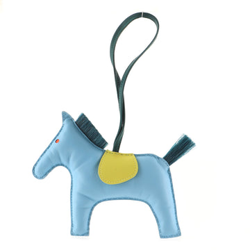 Hermes GriGri Rodeo Bag Charm Leather with Horse Hair GM