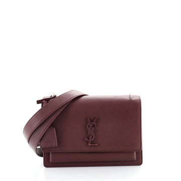 Saint Laurent Sunset Satchel Leather Medium