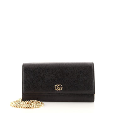 Gucci Petite GG Marmont Chain Wallet Leather Mini