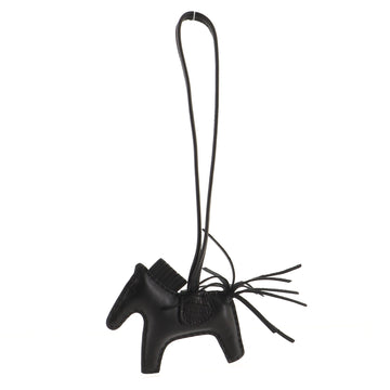 Hermes So Black GriGri Rodeo Touch Bag Charm Leather with Alligator PM