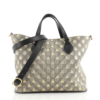 Gucci Convertible Soft Tote Printed GG Coated Canvas Small