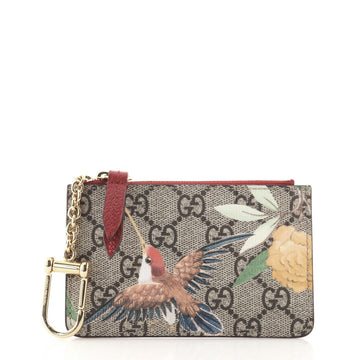 Gucci Key Pouch Tian Print GG Coated Canvas