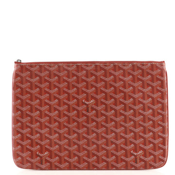 Goyard Senat Zip Pouch Coated Canvas MM