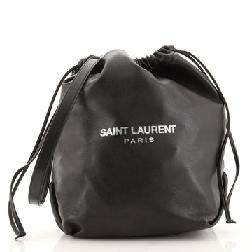 Saint Laurent Teddy Bucket Bag Leather Small