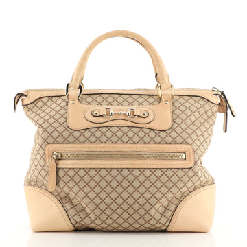 Gucci Catherine Tote Diamante Canvas with Leather Large