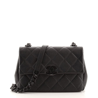Chanel My Everything Flap Bag Quilted Caviar Medium
