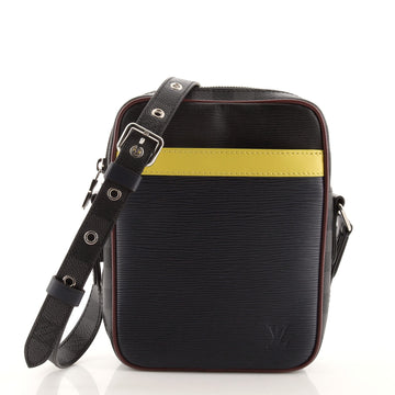 Louis Vuitton Danube Handbag Epi Leather and Damier Graphite Slim