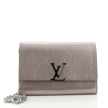 Louis Vuitton Chain Louise Clutch Leather GM