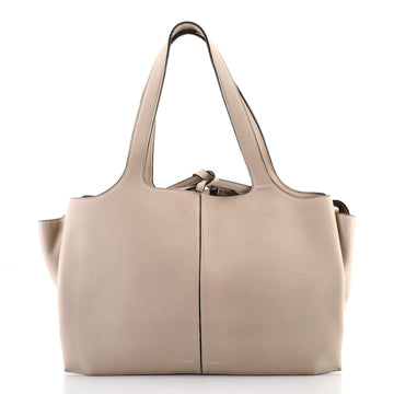 Celine Tri-Fold Shoulder Bag Grained Calfskin Medium