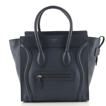 Celine Luggage Bag Grainy Leather Micro