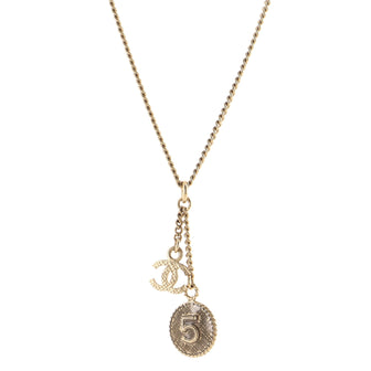 Chanel CC No.5 Pendant Necklace Metal