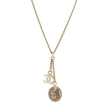 Chanel CC No.5 Pendant Necklace Metal