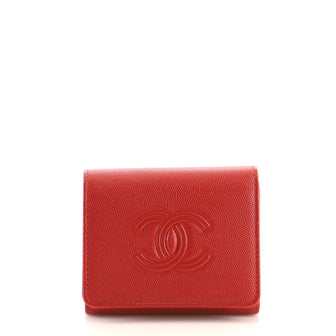 Chanel Timeless CC Trifold Wallet Caviar Compact