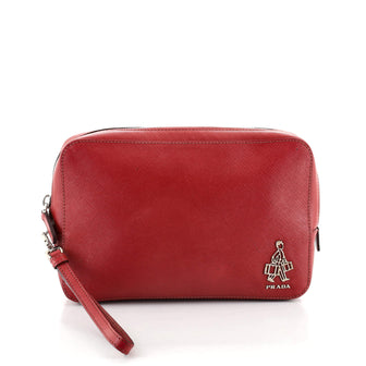 Prada Porter Travel Pouch Saffiano Leather