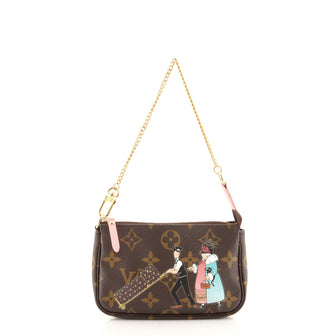 Louis Vuitton Pochette Accessoires Limited Edition Monogram Canvas Mini