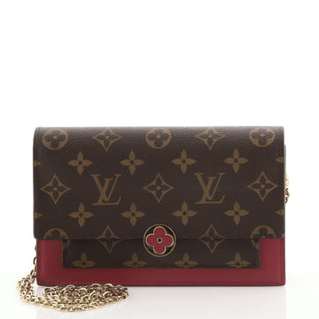 Louis Vuitton Flore Chain Wallet Monogram Canvas