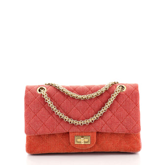 Chanel Tricolor Reissue 2.55 Flap Bag Quilted Denim 225