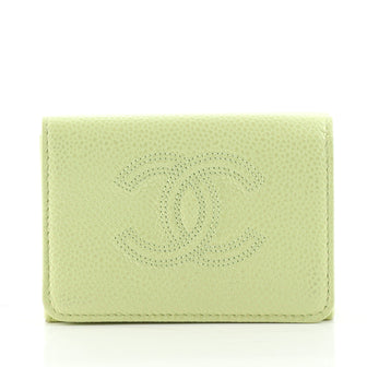 Chanel Timeless CC Trifold Wallet Caviar Compact