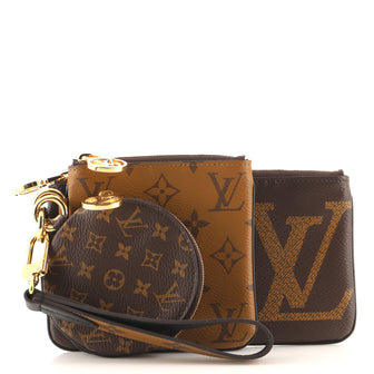 Louis Vuitton Trio Pouch Set Reverse Monogram Giant