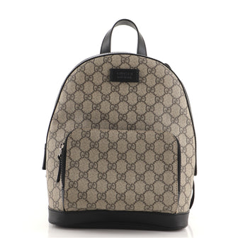 Gucci Zip Pocket Backpack GG Coated Canvas Small