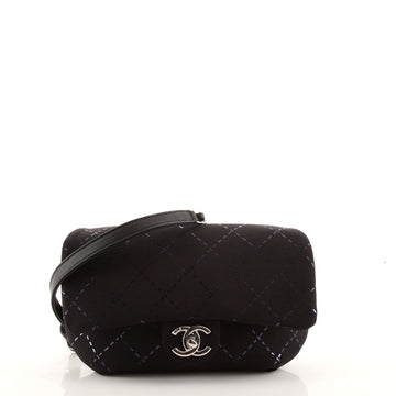 Chanel Chain Waist Pouch Printed Neoprene and Leather