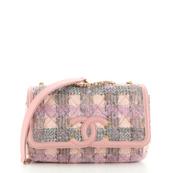 Chanel Filigree Flap Bag Quilted Tweed Small