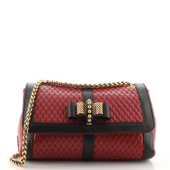 Christian Louboutin Sweet Charity Shoulder Bag Matelasse Leather Small