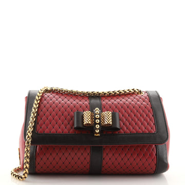 Christian Louboutin Sweet Charity Shoulder Bag Matelasse Leather Small