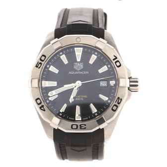 Tag Heuer Aquaracer Quartz Watch Stainless Steel and Rubber 41