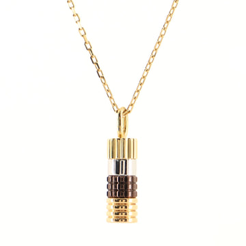 Boucheron Quatre Pendant Necklace 18K Tricolor Gold and PVD